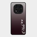 Customize Name Gradient Glass Case Cover Grey For Redmi Note 15 Pro Plus 5G