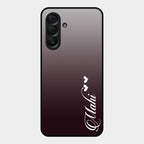 Customize Name Gradient Glass Case Cover Grey For Samsung Galaxy A17 5G