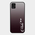 Customize Name Gradient Glass Case Cover Grey For Samsung Galaxy F14 5G