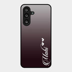 Customize Name Gradient Glass Case Cover Grey For Samsung Galaxy F55 5G