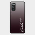 Customize Name Gradient Glass Case Cover Grey For Samsung Galaxy S20 Fe 5G