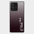 Customize Name Gradient Glass Case Cover Grey For Vivo V23 Pro 5G