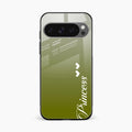Customize Name Gradient Glass Case Cover Mint Green For Google Pixel 10 Pro XL