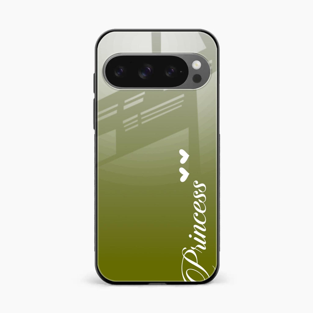 Customize Name Gradient Glass Case Cover Mint Green For Google Pixel 10 Pro