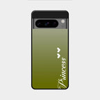 Customize Name Gradient Glass Case Cover Mint Green For Google Pixel 8 Pro 5G