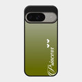 Customize Name Gradient Glass Case Cover Mint Green For Google Pixel 9 5G