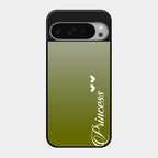 Customize Name Gradient Glass Case Cover Mint Green For Google Pixel 9 Pro Xl