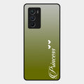 Customize Name Gradient Glass Case Cover Mint Green For Iqoo 9 Se 5G