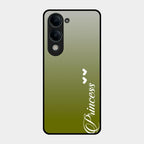 Customize Name Gradient Glass Case Cover Mint Green For Iqoo Z10 Lite