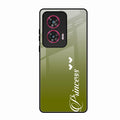 Customize Name Gradient Glass Case Cover Mint Green For Motorola Edge 50 Fusion 5G