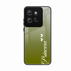 Customize Name Gradient Glass Case Cover Mint Green For Motorola Edge 50