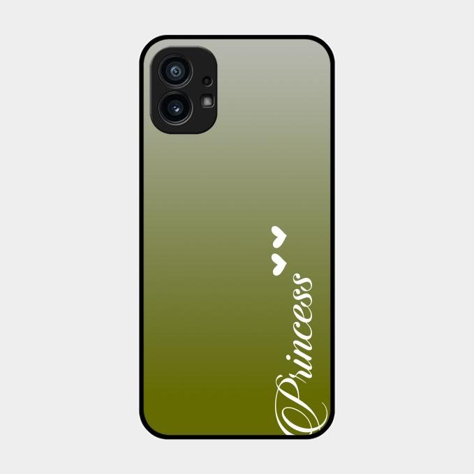 Customize Name Gradient Glass Case Cover Mint Green For Nothing Phone 1