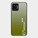 Customize Name Gradient Glass Case Cover Mint Green For Nothing Phone 2