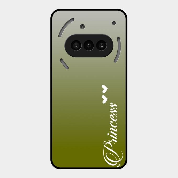 Customize Name Gradient Glass Case Cover Mint Green For Nothing Phone 3A 5G