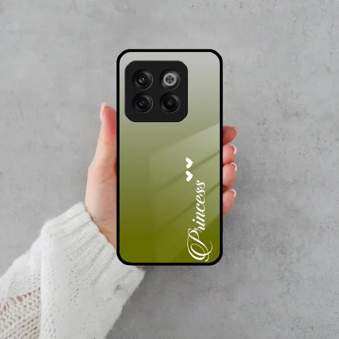 Customize Name Gradient Glass Case Cover Mint Green For OnePlus - ShopOnCliQ