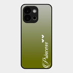 Customize Name Gradient Glass Case Cover Mint Green For Oneplus 13S 5G