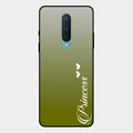 Customize Name Gradient Glass Case Cover Mint Green For Oneplus 8