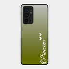 Customize Name Gradient Glass Case Cover Mint Green For Oneplus 9Rt 5G