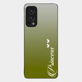 Customize Name Gradient Glass Case Cover Mint Green For Oneplus Nord 2 5G