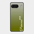 Customize Name Gradient Glass Case Cover Mint Green For Oneplus Nord 4 5G