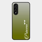 Customize Name Gradient Glass Case Cover Mint Green For Oneplus Nord 5 5G