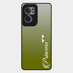 Customize Name Gradient Glass Case Cover Mint Green For Oneplus Nord Ce 2 5G