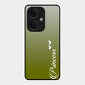Customize Name Gradient Glass Case Cover Mint Green For Oneplus Nord Ce 3 5G