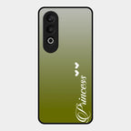 Customize Name Gradient Glass Case Cover Mint Green For Oneplus Nord Ce 4 5G