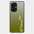 Customize Name Gradient Glass Case Cover Mint Green For Oneplus Nord Ce5 5G