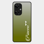 Customize Name Gradient Glass Case Cover Mint Green For Oneplus Nord Ce5 5G