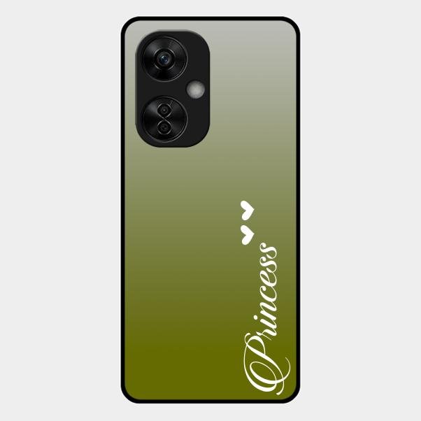 Customize Name Gradient Glass Case Cover Mint Green For Oneplus Nord Ce5 5G