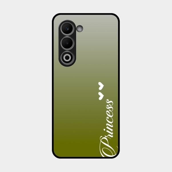 Customize Name Gradient Glass Case Cover Mint Green For Oppo A5 5G