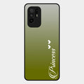 Customize Name Gradient Glass Case Cover Mint Green For Oppo F19 Pro Plus 5G