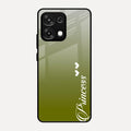 Customize Name Gradient Glass Case Cover Mint Green For Oppo F31 5G