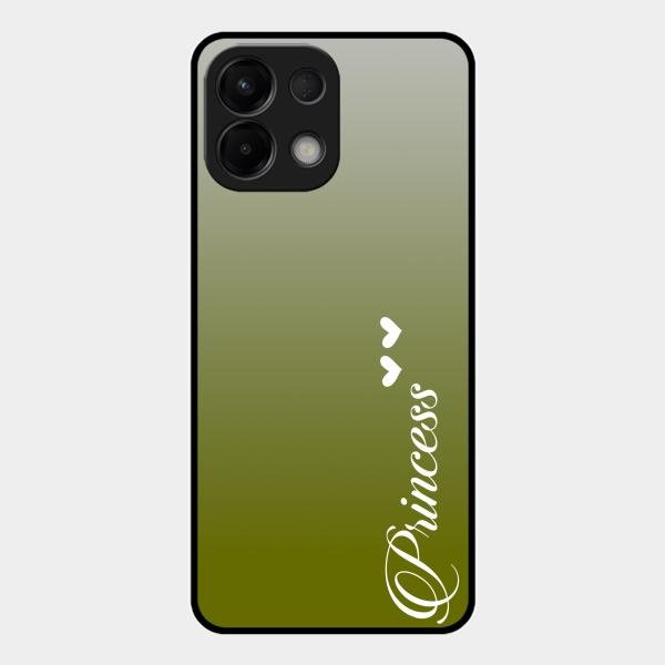 Customize Name Gradient Glass Case Cover Mint Green For Oppo K13 5G