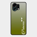 Customize Name Gradient Glass Case Cover Mint Green For Oppo K13 Turbo 5G
