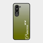 Customize Name Gradient Glass Case Cover Mint Green For Oppo K13X 5G