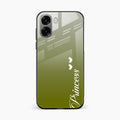 Customize Name Gradient Glass Case Cover Mint Green For Oppo K14x 5G