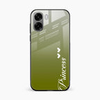 Customize Name Gradient Glass Case Cover Mint Green For Oppo K14x 5G