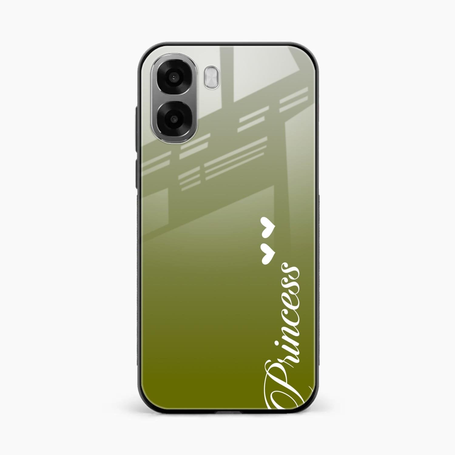 Customize Name Gradient Glass Case Cover Mint Green For Oppo K14x 5G