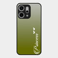 Customize Name Gradient Glass Case Cover Mint Green For Oppo Reno 14 Pro 5G