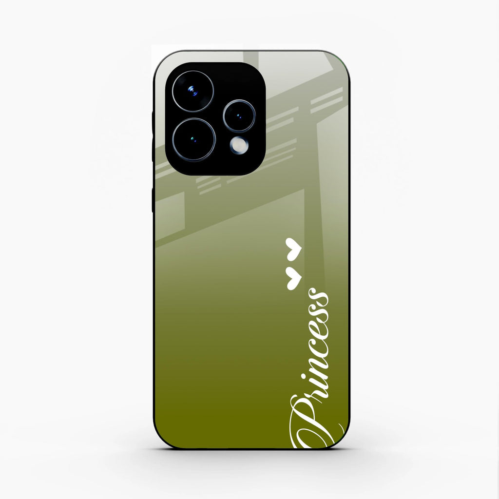 Customize Name Gradient Glass Case Cover Mint Green For Oppo Reno 15 5G