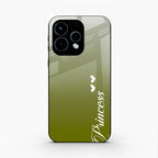 Customize Name Gradient Glass Case Cover Mint Green For Oppo Reno 15 5G
