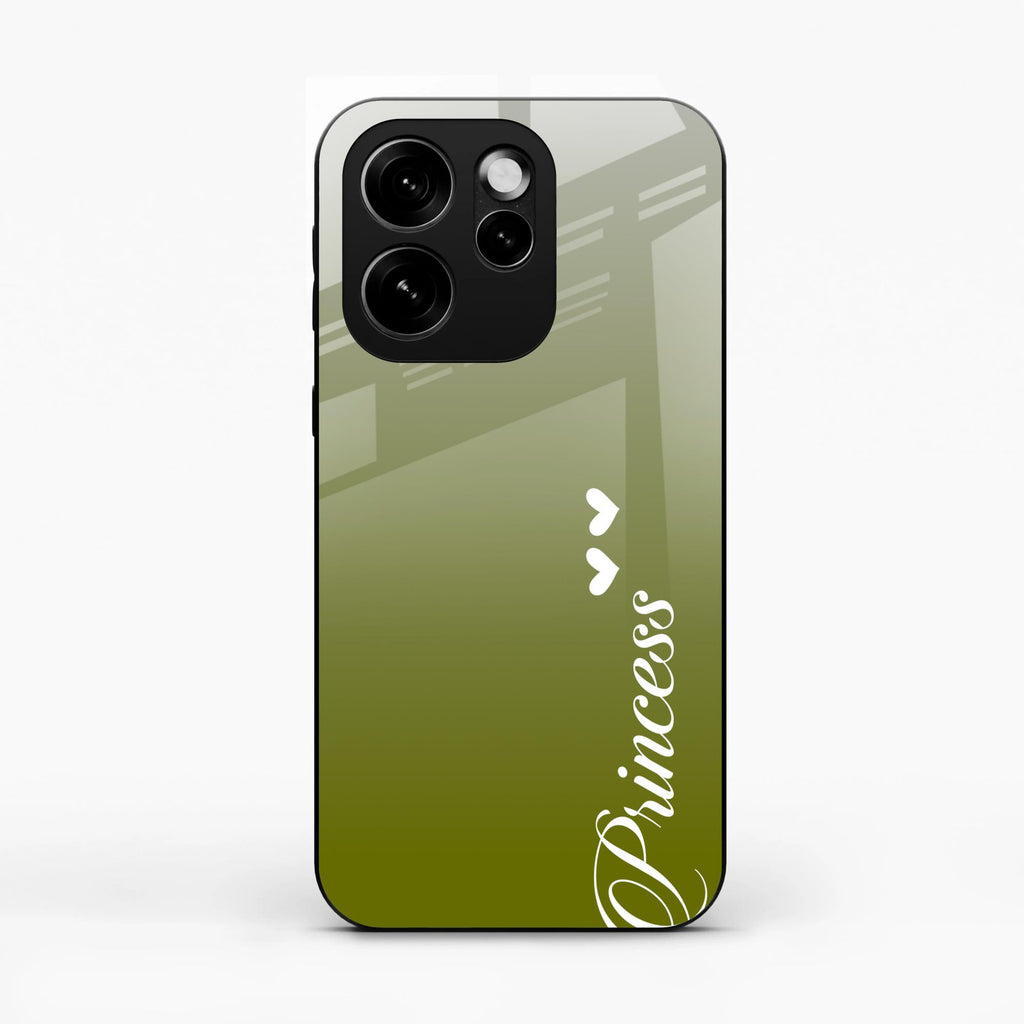Customize Name Gradient Glass Case Cover Mint Green For Oppo Reno15 Pro 5G