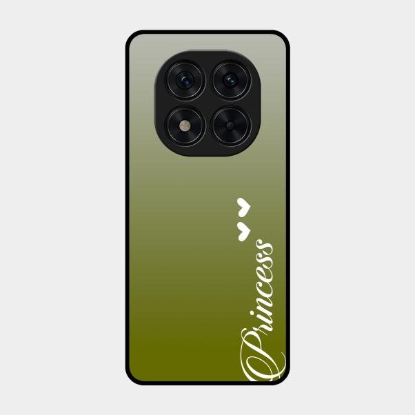 Customize Name Gradient Glass Case Cover Mint Green For Poco X7 5G