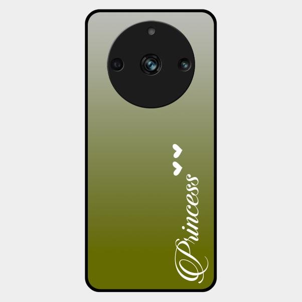 Customize Name Gradient Glass Case Cover Mint Green For Realme 11 Pro Plus 5G