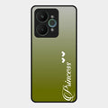 Customize Name Gradient Glass Case Cover Mint Green For Realme 15 5G