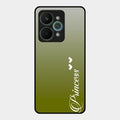 Customize Name Gradient Glass Case Cover Mint Green For Realme 15 Pro 5G