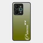 Customize Name Gradient Glass Case Cover Mint Green For Realme 15 Pro 5G