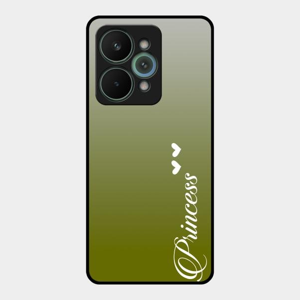 Customize Name Gradient Glass Case Cover Mint Green For Realme 15 Pro 5G